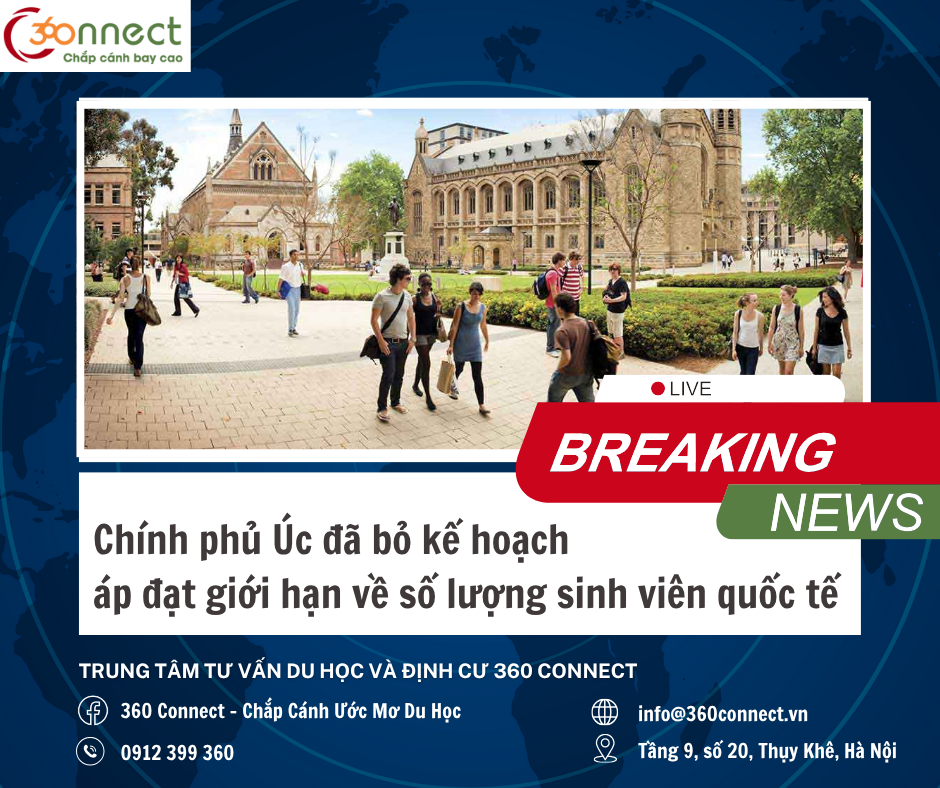 DỰ LUẬT ÚC BỎ GIỚI HẠN SINH VIÊN QUỐC TẾ