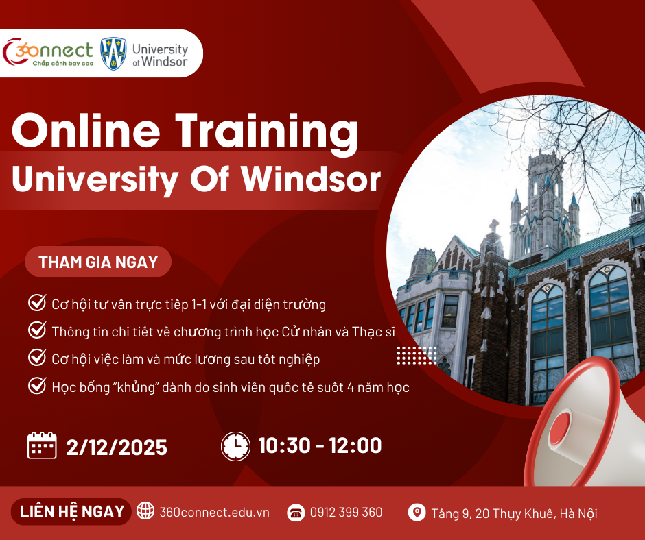 ONLINE EVENT CÙNG UNIVERSITY OF WINDSOR