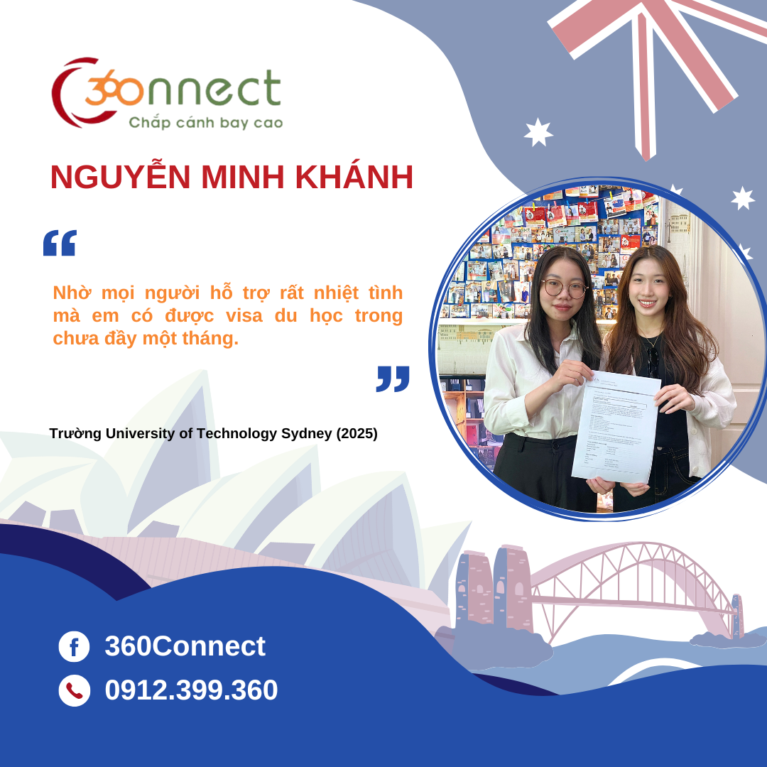 NGUYỄN MINH KHÁNH – NHẬN VISA DU HỌC ÚC TRONG HƠN 3 TUẦN