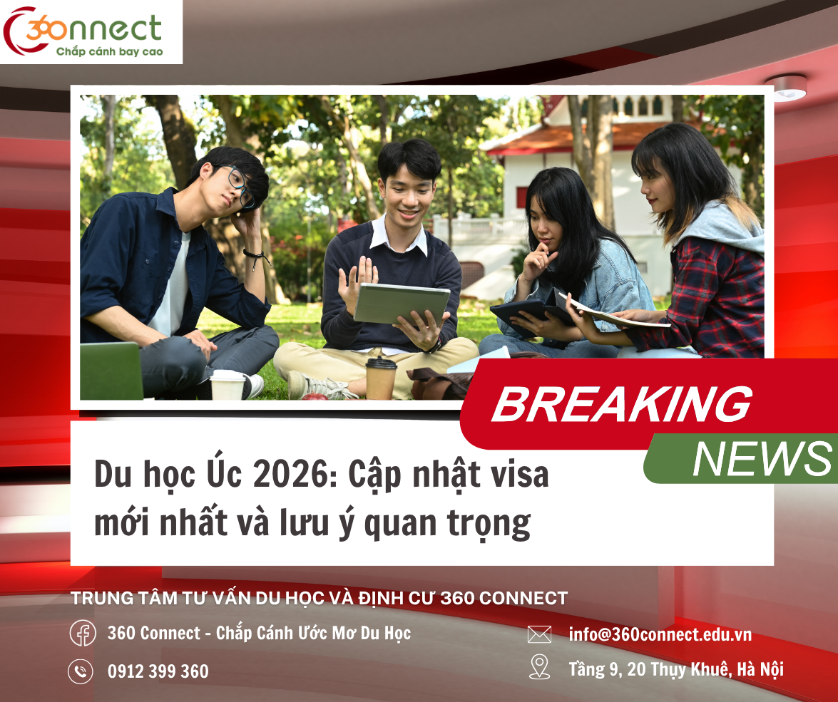 DU HỌC ÚC 2026: CẬP NHẬT ĐIỀU KIỆN VISA MỚI NHẤT
