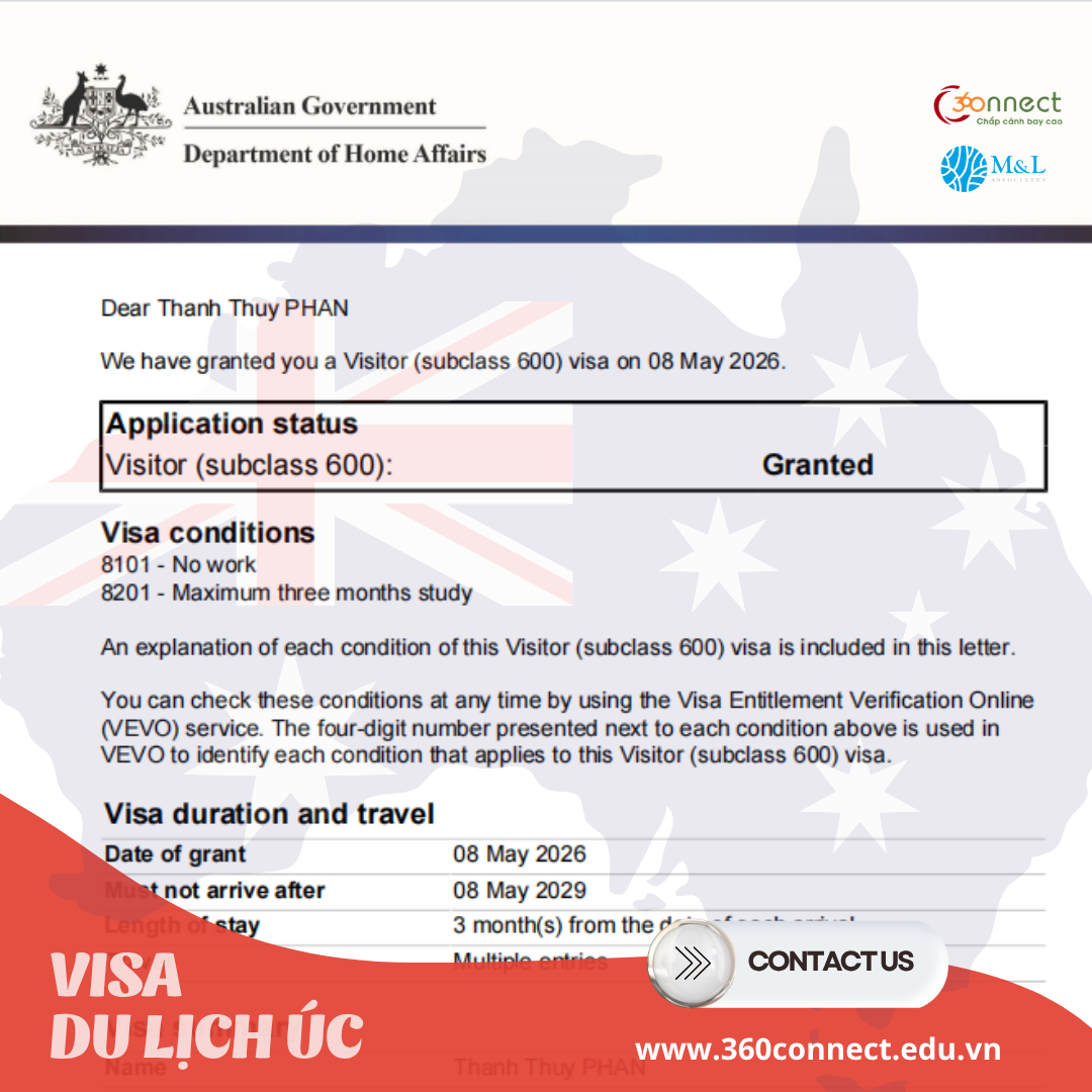 APPLY THÀNH CÔNG VISA 600 THỜI HẠN 3 NĂM TRONG VÒNG 3 TUẦN